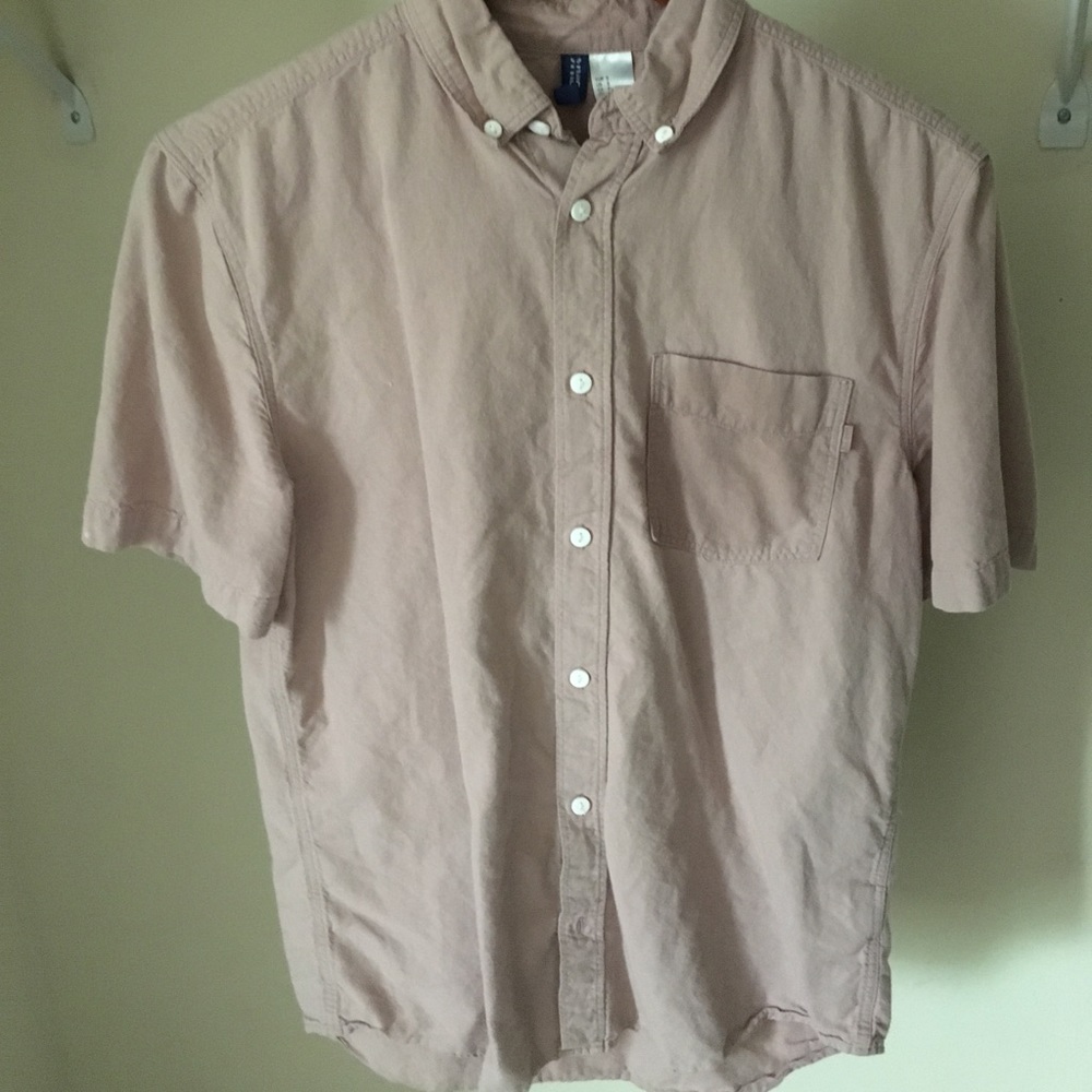 Pale pink button down